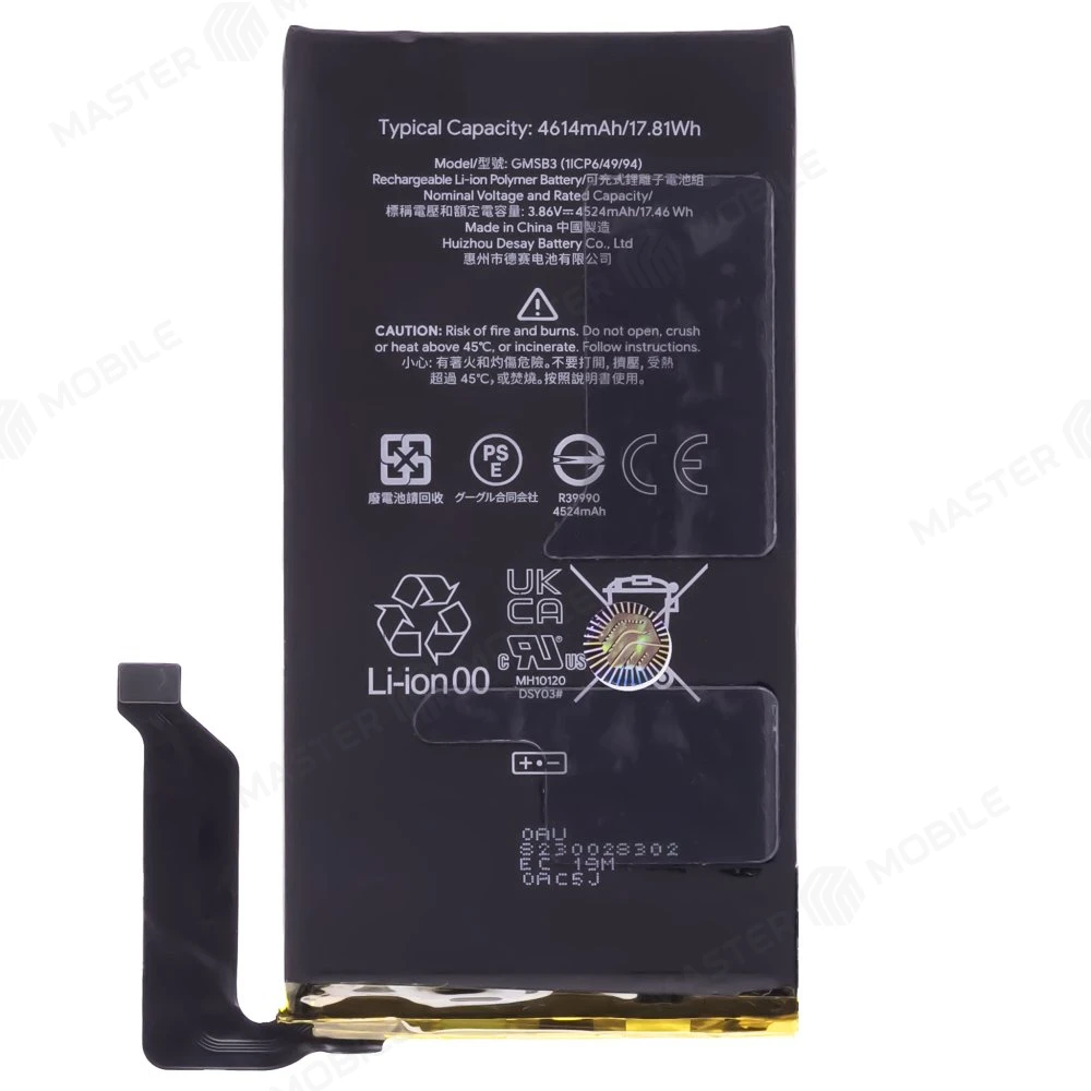 Аккумулятор для Google Pixel 6 (GB7N6/G9S9B16/G9S9B/GR1YH) (GMSB3) фото №1