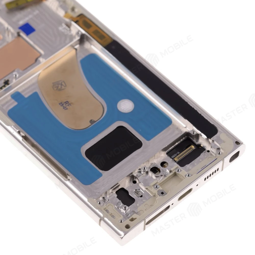 Дисплей для Samsung S918 Galaxy S23 Ultra + тачскрин (серебристый) (в рамке) (OLED) (Small Size) фото №4