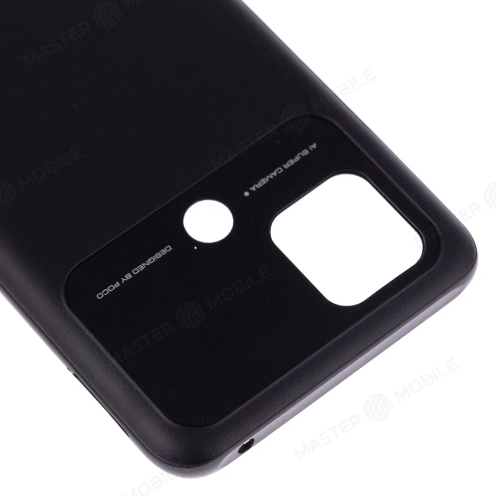 Задняя крышка для Xiaomi Poco C40 (220333QPG) (черный) фото №3