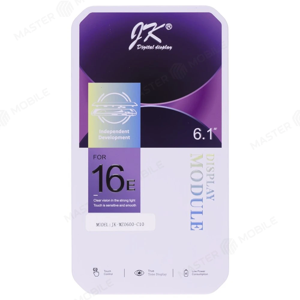 Дисплей для Apple iPhone 16E + тачскрин (черный) (JK) (In-Cell) (площадка под IC) фото №5