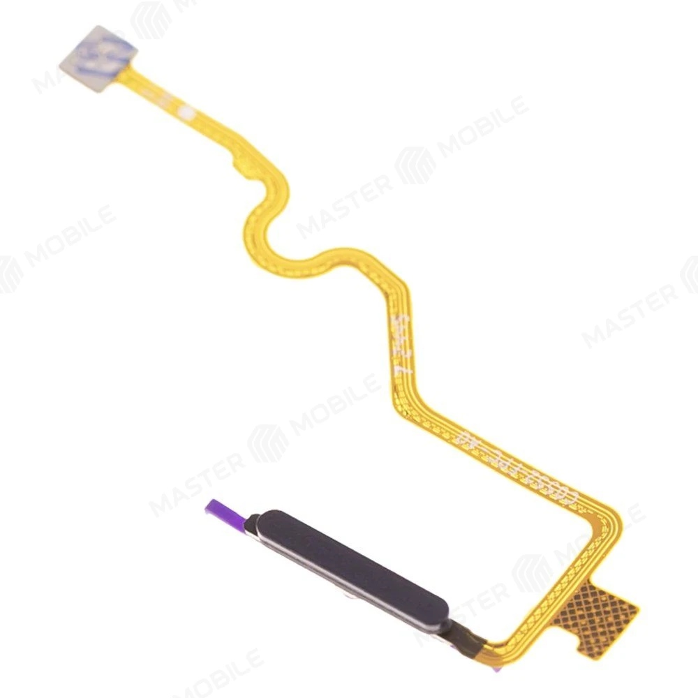 Шлейф для Tecno Spark 40C (KM4k) с комп. + сканер отпечатка пальца (черный) фото №3