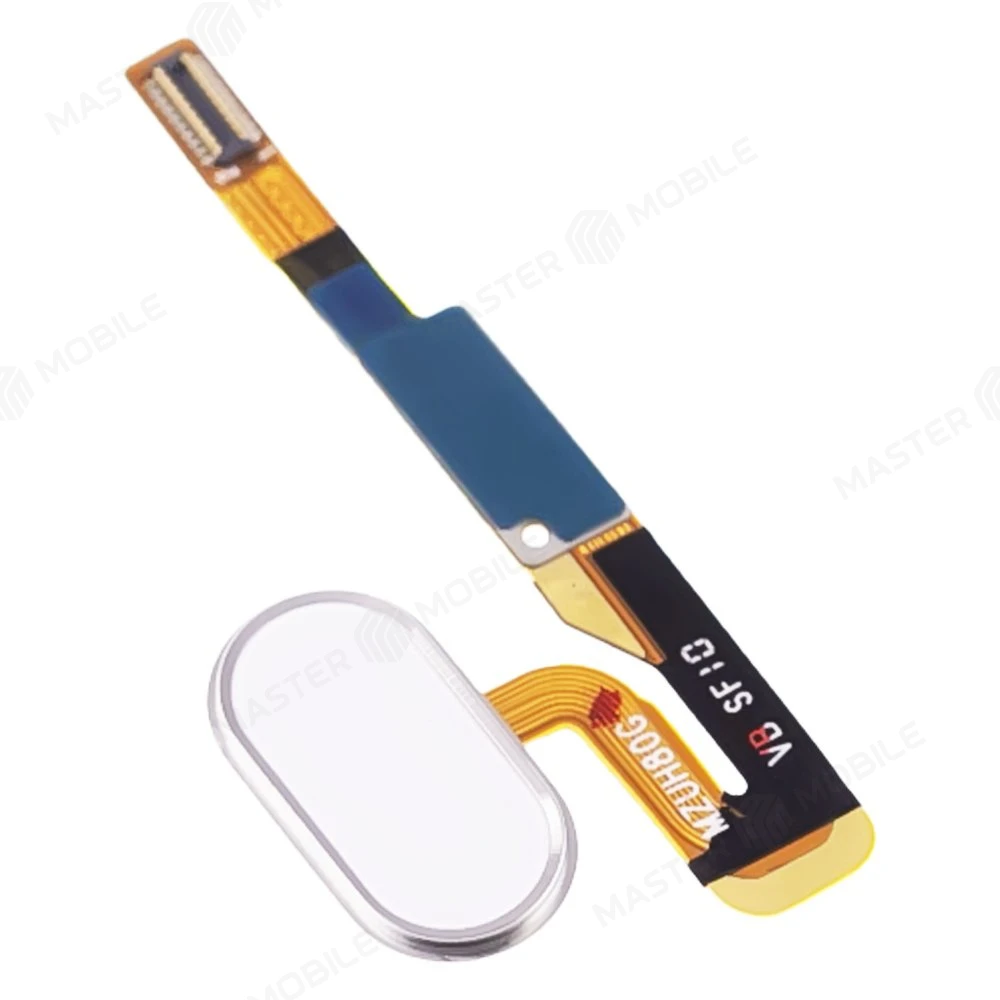 Шлейф для Meizu Pro 6 с комп. + сканер отпечатка пальца (белый)  фото №3