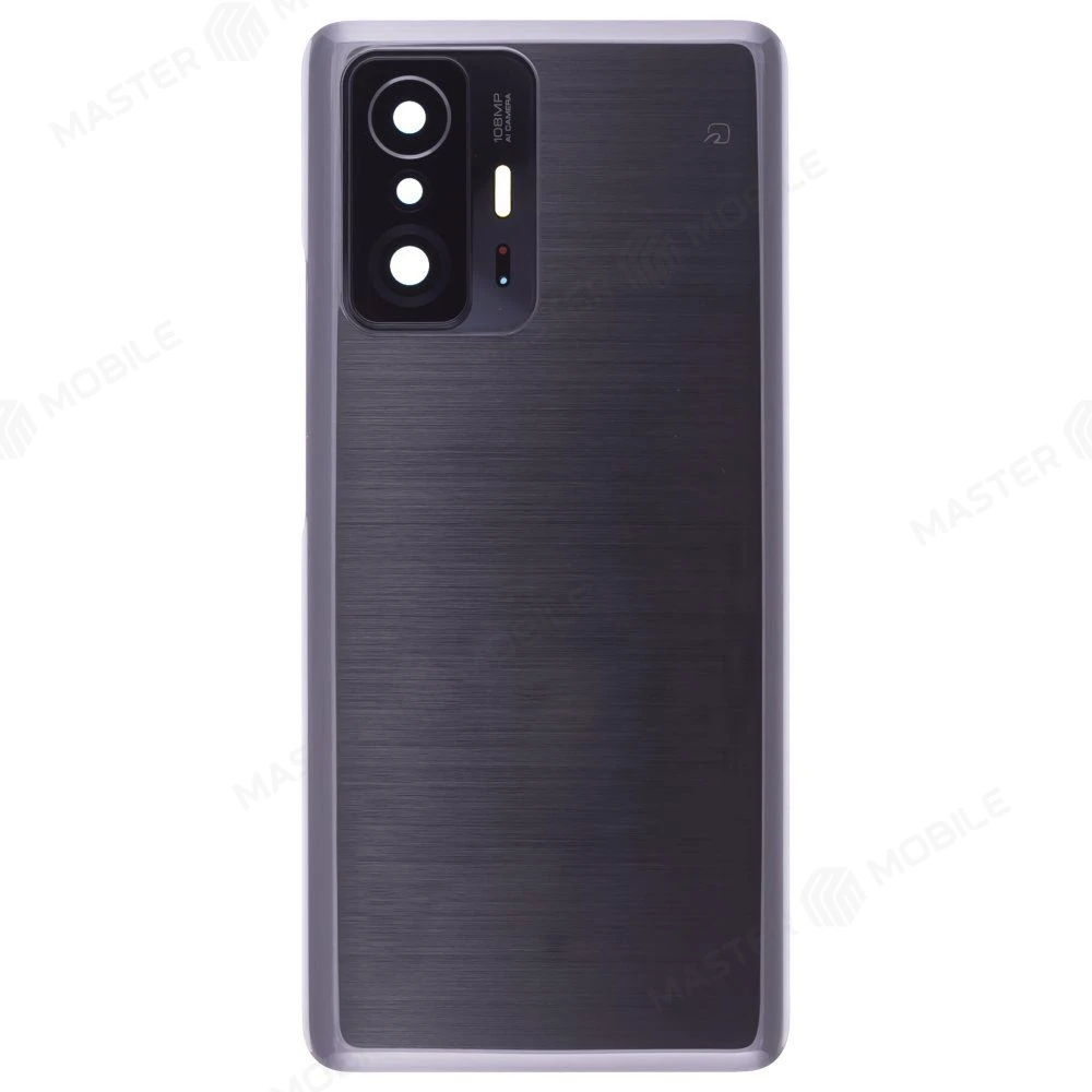 Задняя крышка для Xiaomi 11T (21081111RG) (черный) (в сборе со стеклом камеры) (ORIG100) фото №1