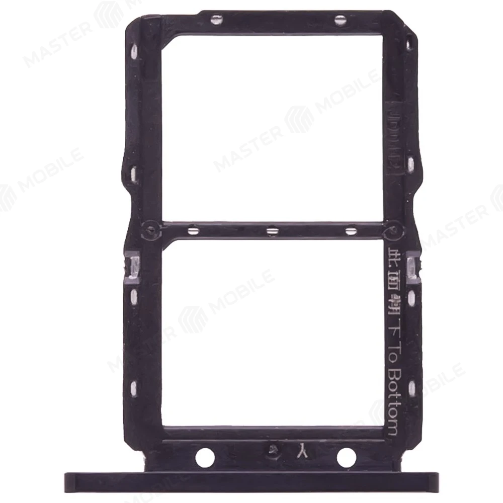 Держатель сим-карты для Huawei Honor 20 (YAL-L21) / Nova 5T (YALE-L61A) (черный) фото №2