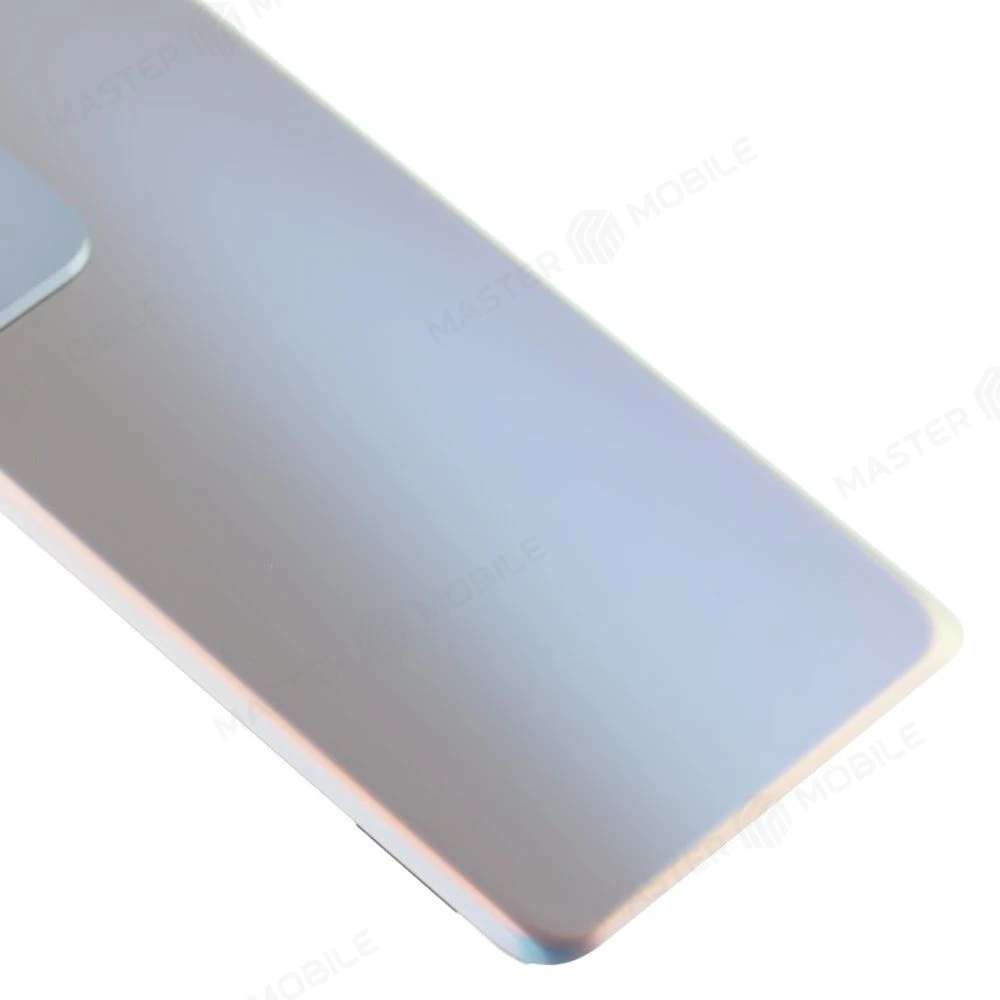 Задняя крышка для Samsung G998 Galaxy S21 Ultra (серебристый) (в сборе со стеклом камеры) (ORIG100)  фото №4