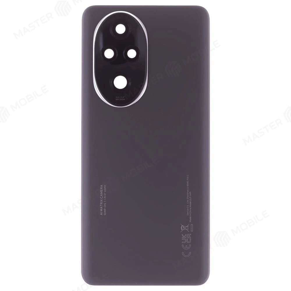 Задняя крышка для Huawei Honor 200 Pro (ELP-NX9) (черный) (в сборе со стеклом камеры) (ORIG100)  фото №1