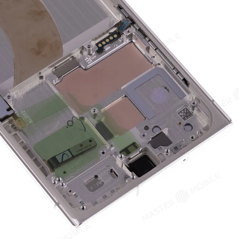 Дисплей для Samsung S918 Galaxy S23 Ultra + тачскрин (серебристый) (в рамке) (ORIG100) (возможен дефект ЛКП) фото №3