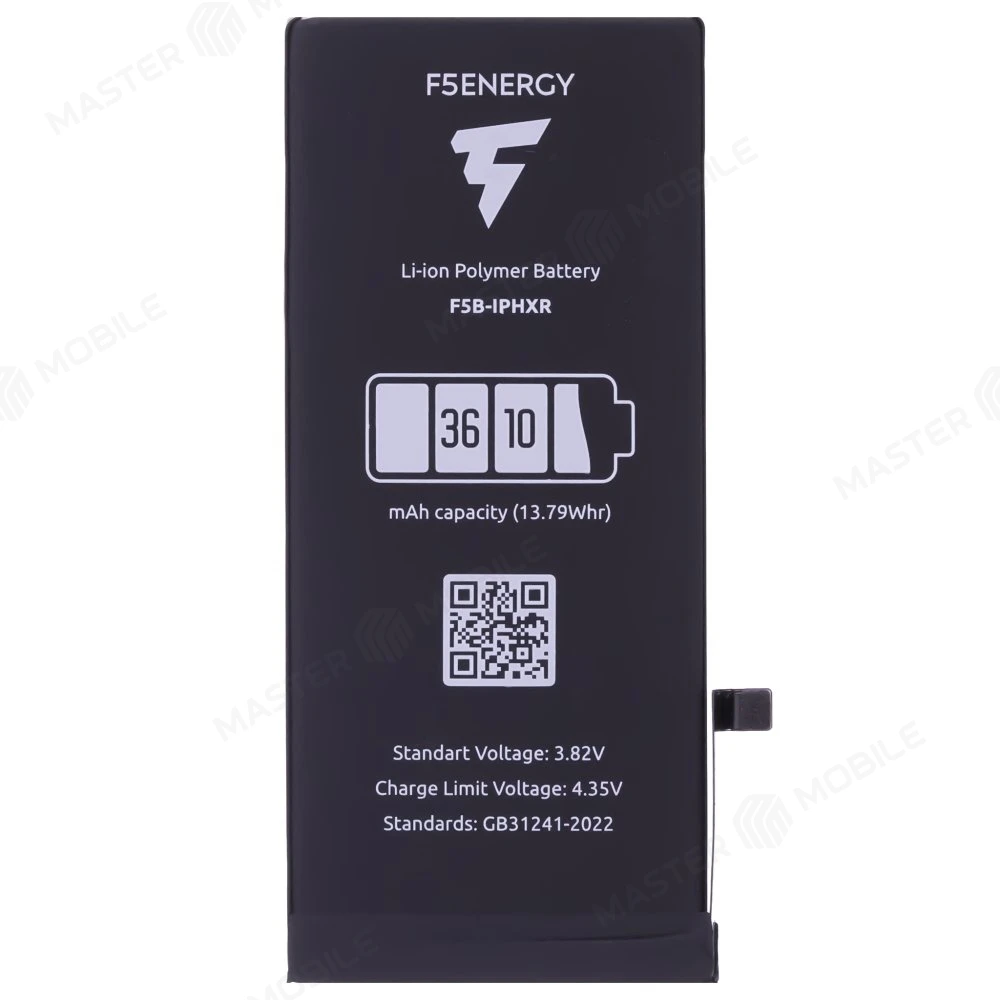 Аккумулятор для Apple iPhone Xr (F5ENERGY) (усиленный) (3690 мАч) (SPECIAL EDITION) + двухсторонний скотч фото №1