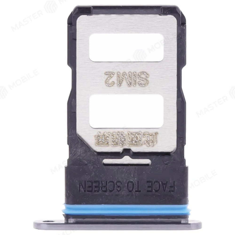 Держатель сим-карты для Xiaomi Mi 10T 5G (M2007J3SY) (черный)  фото №2