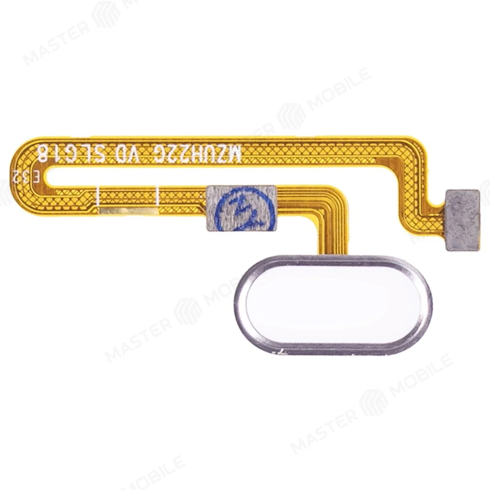 Шлейф для Meizu Pro 7 с комп. + сканер отпечатка пальца (белый)  фото №1