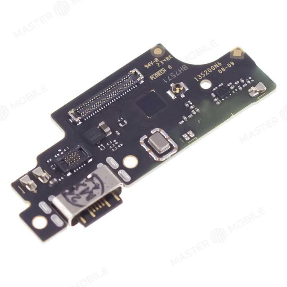 Нижняя плата для Xiaomi Redmi Note 13 Pro 4G (23117RA68G) с комп. + разъем зарядки + микрофон (ORIG100) фото №3