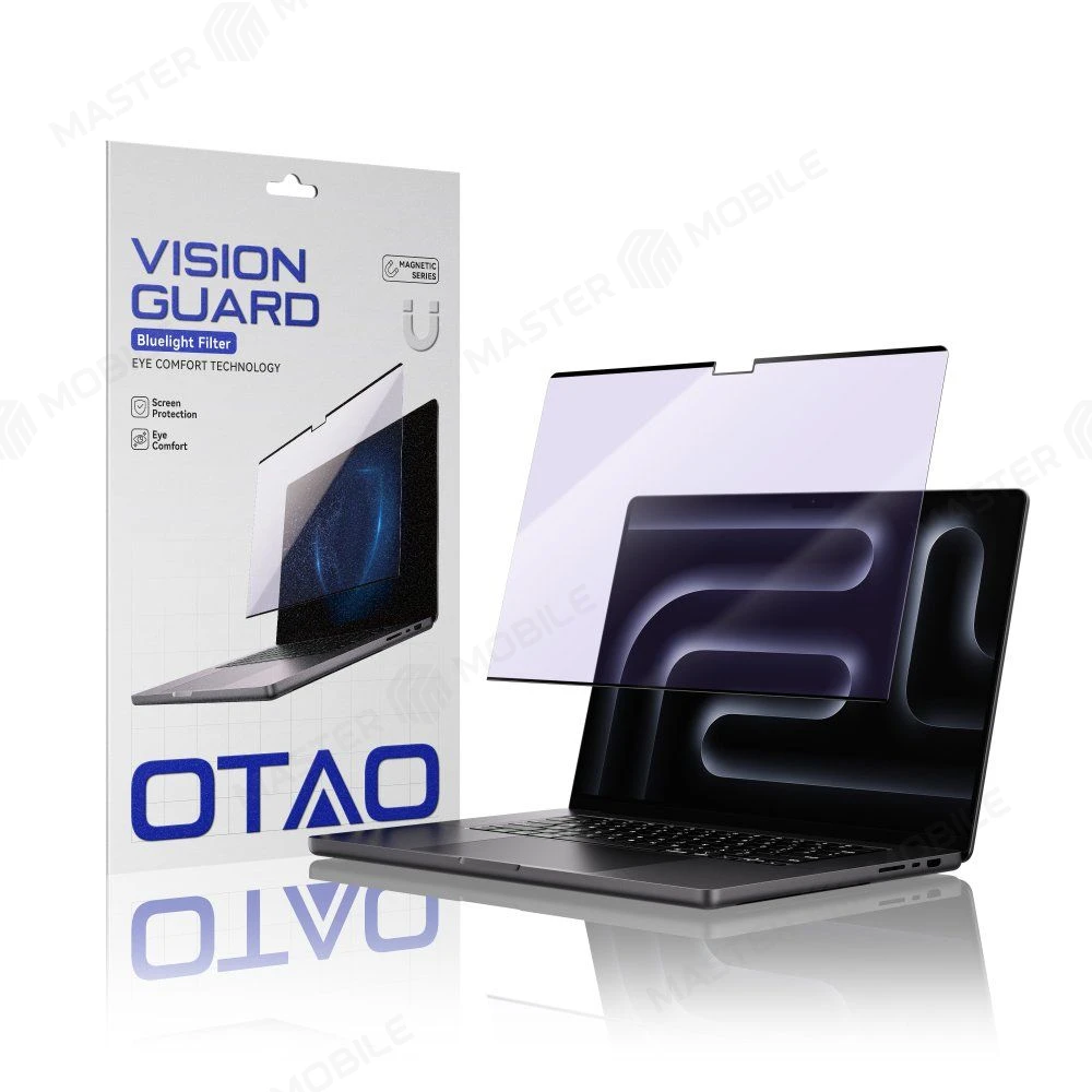 Защитное стекло магнитное OTAO Anti-Blue Light для Apple Macbook Air 13.3 (2018/2020) (A1932/A2179) 