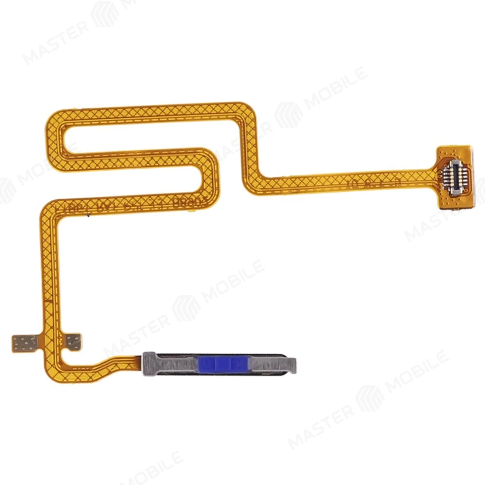 Шлейф для Realme 8i (RMX3151) с комп. + сканер отпечатка пальца (серебристый)  фото №2