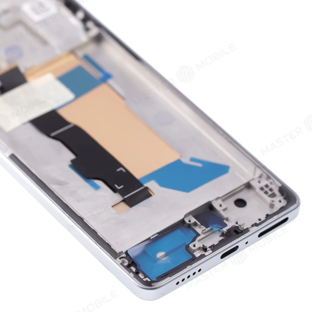 Дисплей для Xiaomi Poco F5 (23049PCD8G) / Redmi Note 12 Turbo (23049RAD8C) + тачскрин (серебристый) (в рамке) (ORIG100) (SP) фото №4
