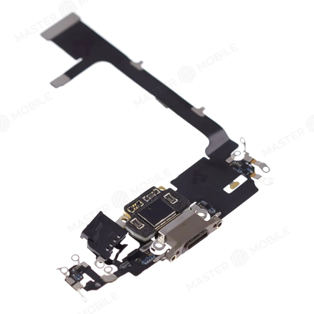 Шлейф для Apple iPhone 11 Pro с комп. + разъем зарядки + микрофон (золотистый) (ORIG100) фото №3