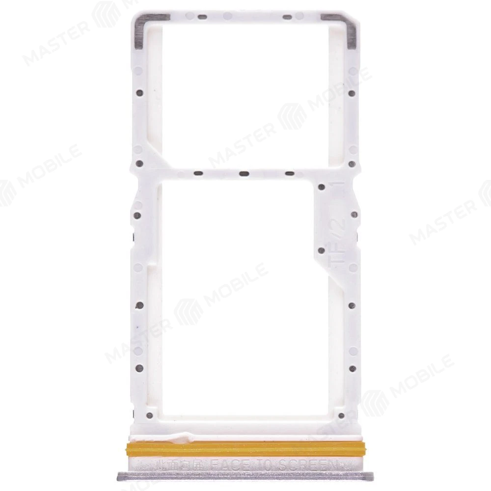 Держатель сим-карты для Xiaomi Poco M6 4G (2404APC5FG) (серебристый)  фото №1