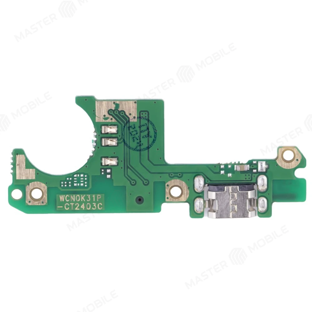 Нижняя плата для Nokia 3.1 Plus (TA-1104) с комп. + разъем зарядки + микрофон  фото №2