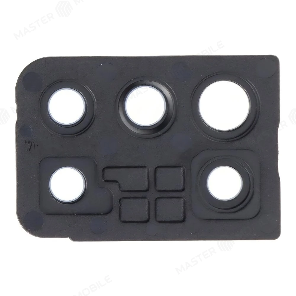 Стекло задней камеры для Samsung A217 Galaxy A21s (черный) (в рамке) фото №2