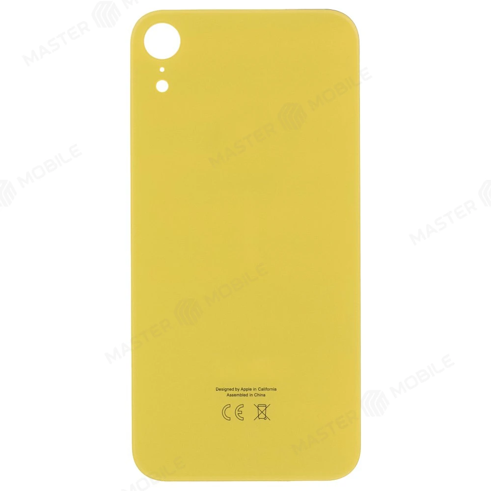 Задняя крышка для Apple iPhone Xr (желтый) (с широким отверстием) (Premium) фото №1