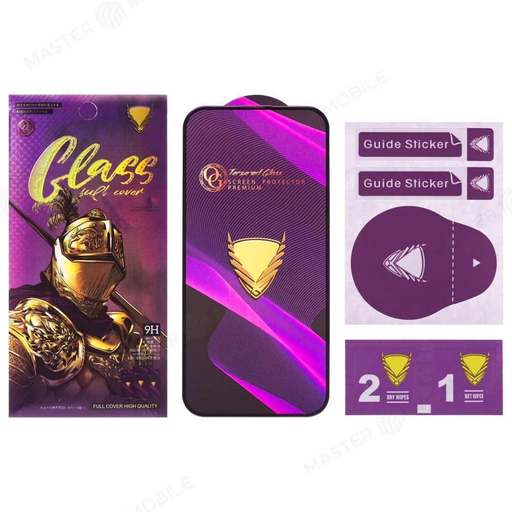 Защитное стекло OG Glass (3 в 1) для Vivo Y28 4G (V2352) (черный) фото №2