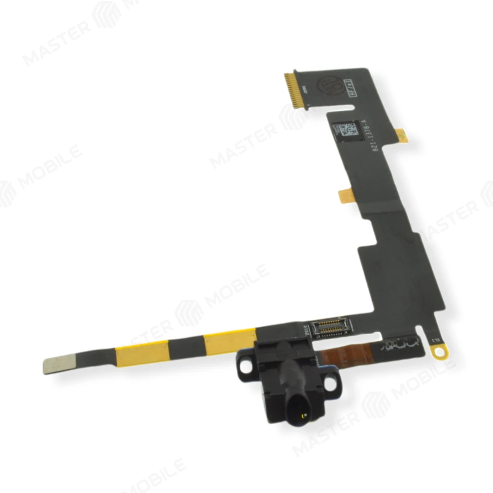 Шлейф для Apple iPad 2 (A1395/A1396/A1397) с комп. + разъем гарнитуры (черный)  фото №1