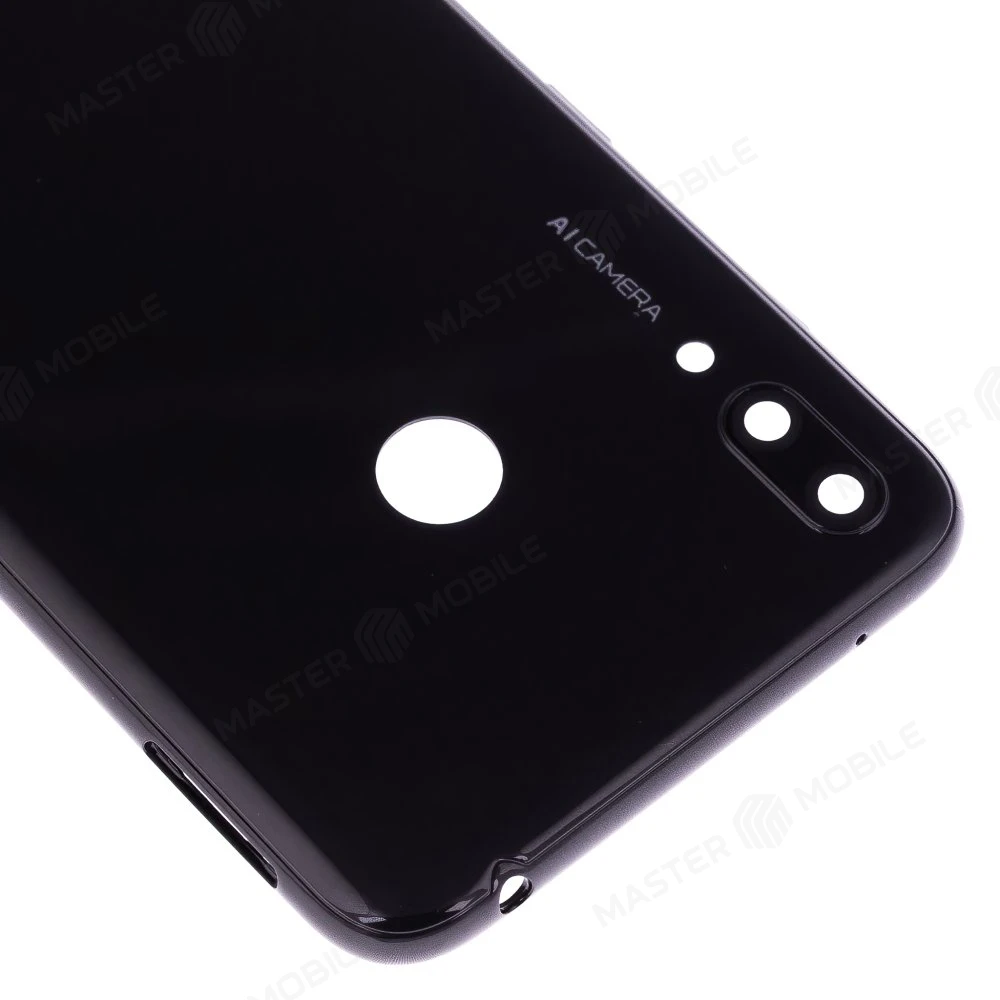 Задняя крышка для Huawei Y7 2019 (DUB-LX1) (черный) (в сборе со стеклом камеры) фото №3