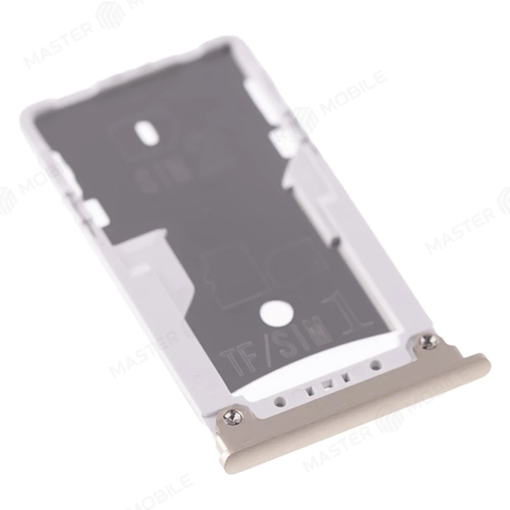 Держатель сим-карты + карты памяти (MicroSD) для Xiaomi Mi Max (2016001) (золотистый)  фото №3