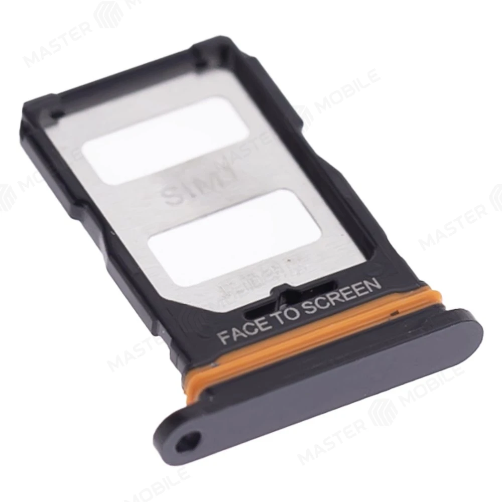 Держатель сим-карты для Xiaomi 12 Lite (2203129G) (черный) фото №3