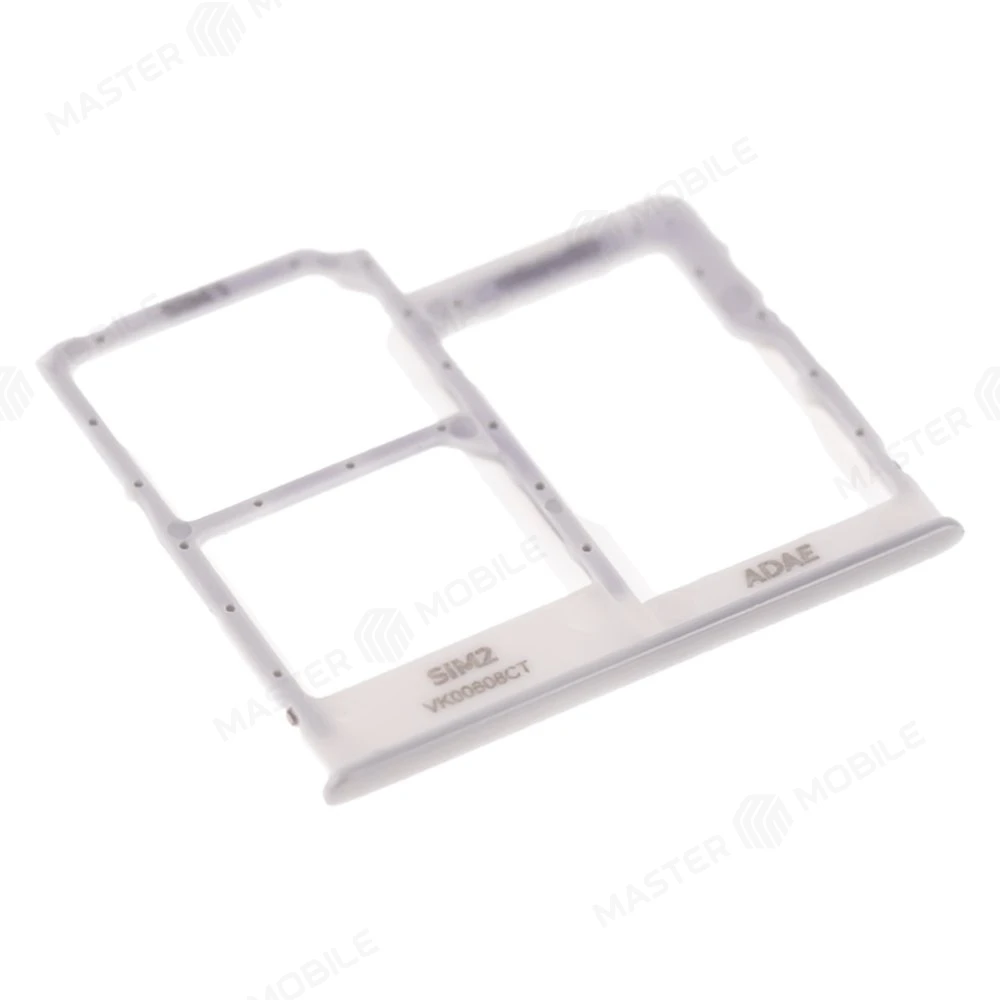 Держатель сим-карты для Samsung A415 Galaxy A41 (серебристый) фото №3