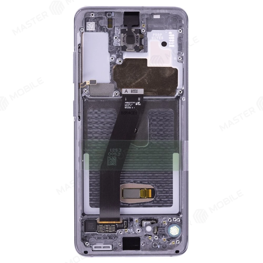 Дисплей для Samsung G980 Galaxy S20 + тачскрин (серый) (в рамке) (ORIG100) (возможен дефект ЛКП) фото №2