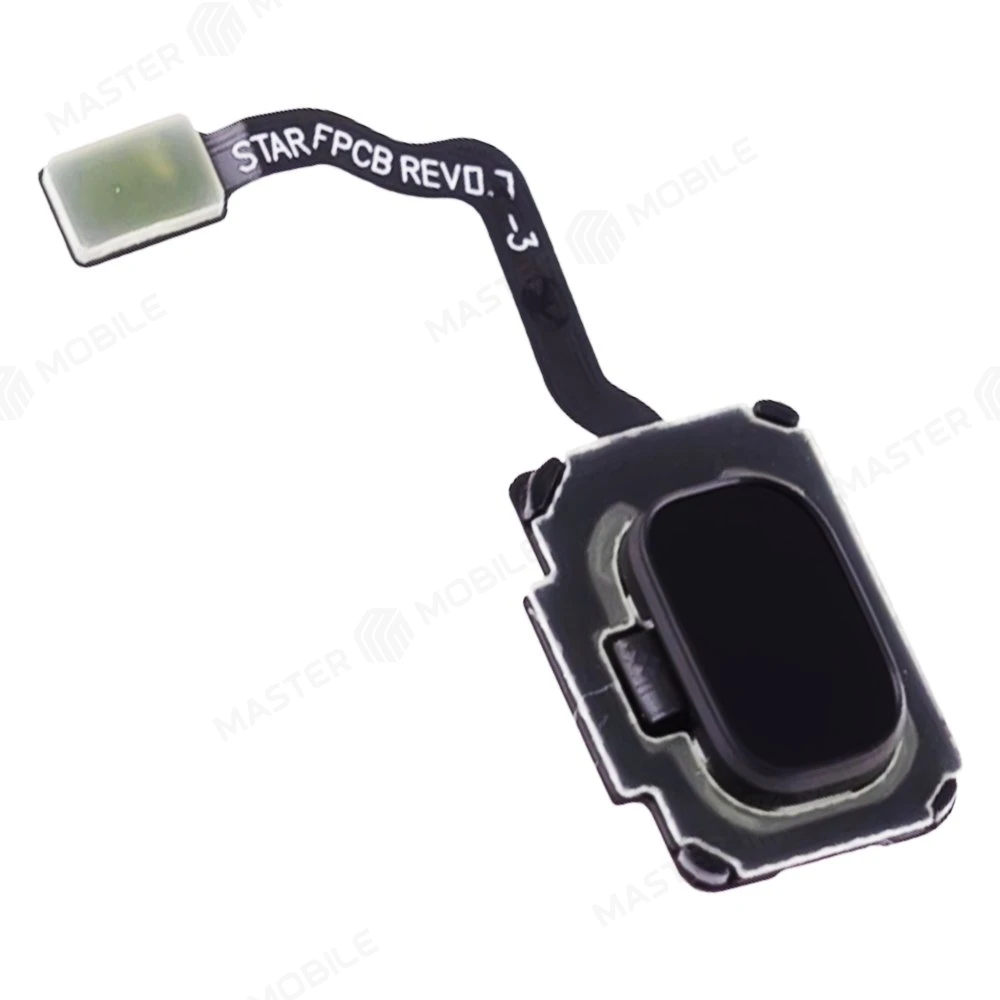 Шлейф для Samsung G960 Galaxy S9 / G965 Galaxy S9+ с комп. + сканер отпечатка пальца (черный) фото №3