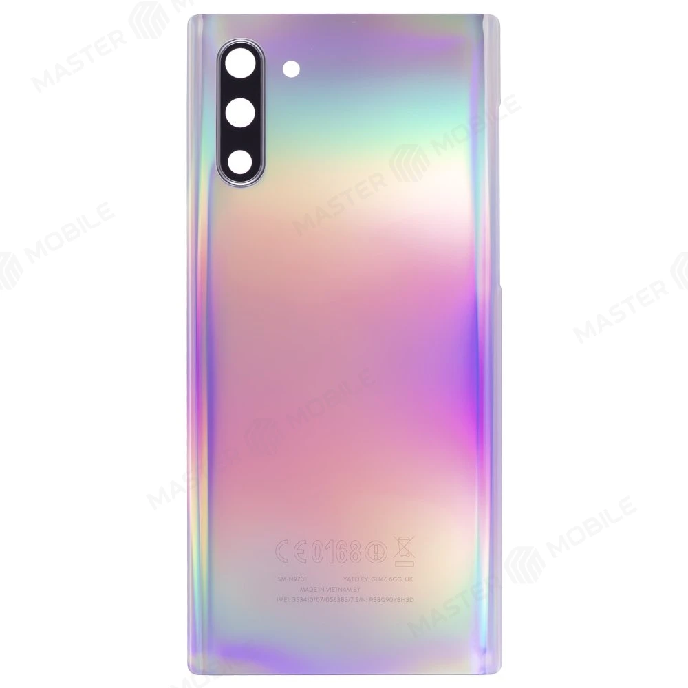 Задняя крышка для Samsung N970 Galaxy Note 10 (перламутровый) (в сборе со стеклом камеры) фото №1