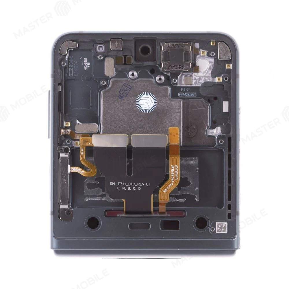 Дисплей для Samsung F711 Galaxy Z Flip 3 + тачскрин (внутренний) (зеленый) (в рамке) (ORIG100) (возможен дефект ЛКП) фото №3