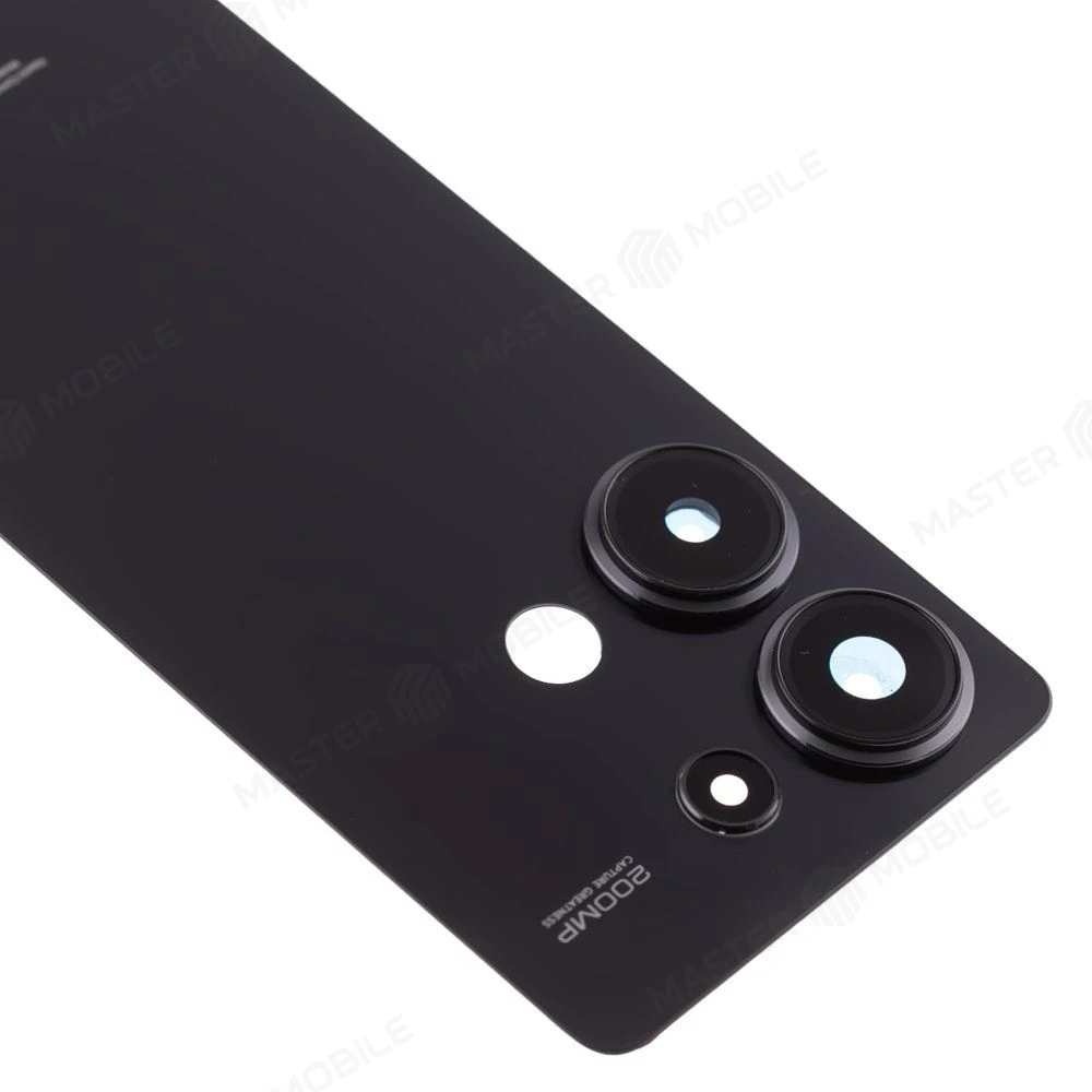 Задняя крышка для Xiaomi Redmi Note 13 Pro 4G (23117RA68G) (черный) (в сборе со стеклом камеры) (ORIG100)  фото №3