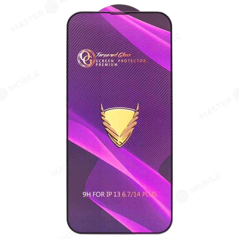 Защитное стекло OG Glass (3 в 1) для Apple iPhone 13 Pro Max (черный) фото №1