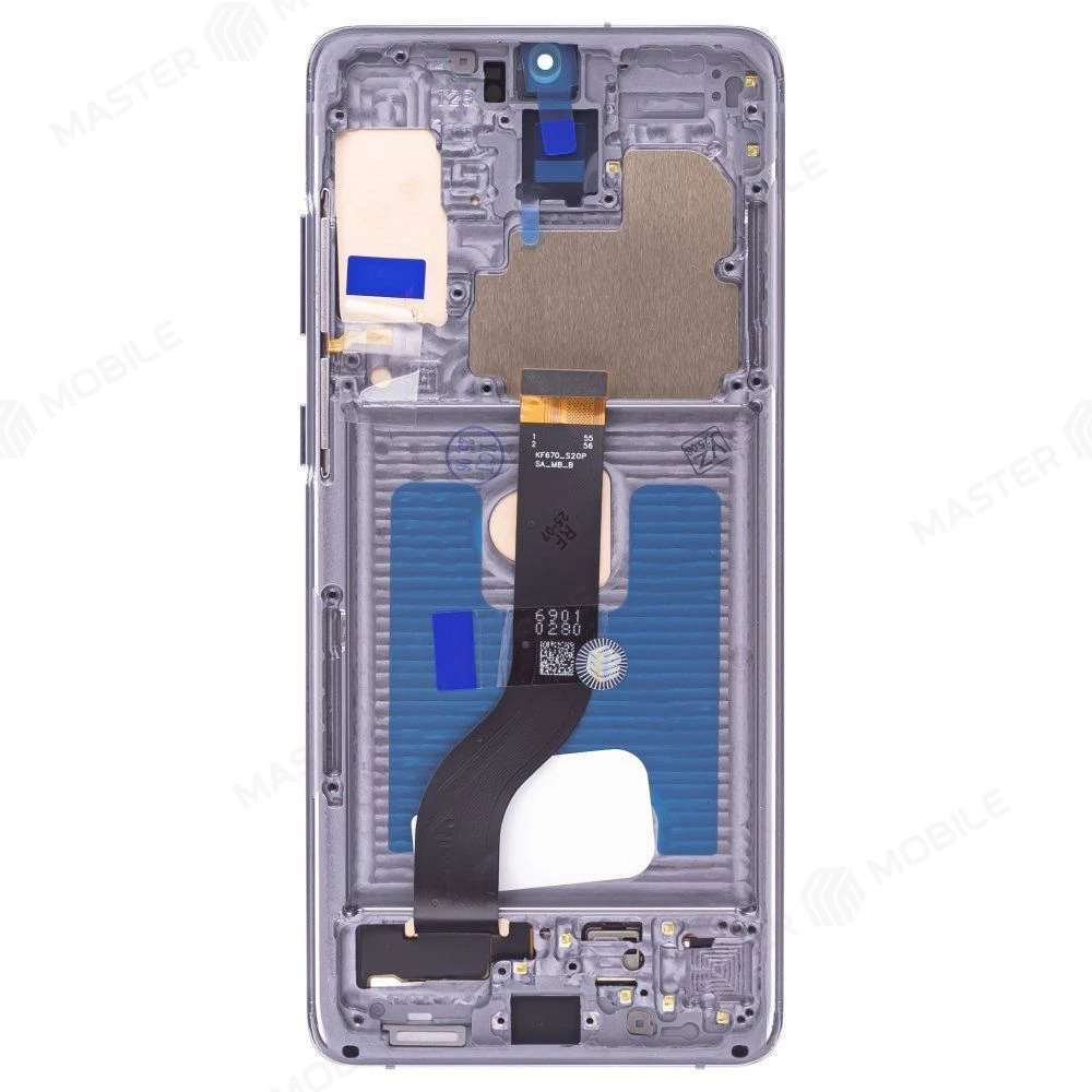 Дисплей для Samsung G985 Galaxy S20+ / G986 Galaxy S20+ 5G + тачскрин (серый) (в рамке) (OLED) (Full Size) фото №2