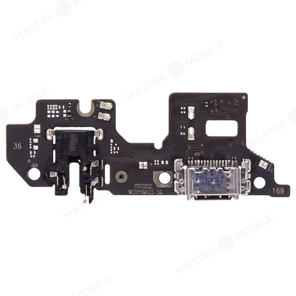 Нижняя плата для Realme 9 Pro (RMX3472) / Q5 (RMX3478) с комп. + разъем зарядки + микрофон  фото №2