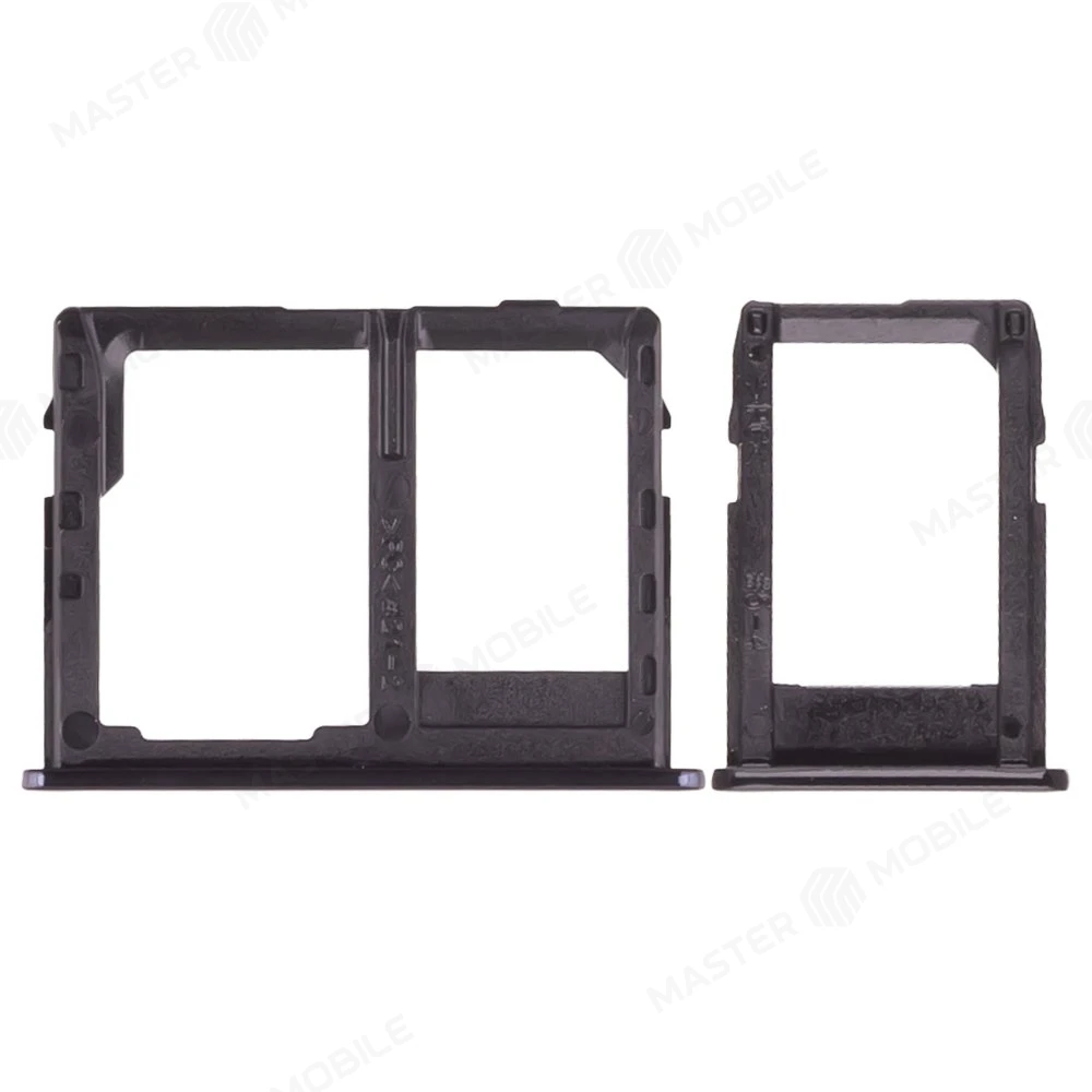 Держатель сим-карты для Samsung J415 Galaxy J4+ (2018) / J610 Galaxy J6+ (2018) (черный) фото №2