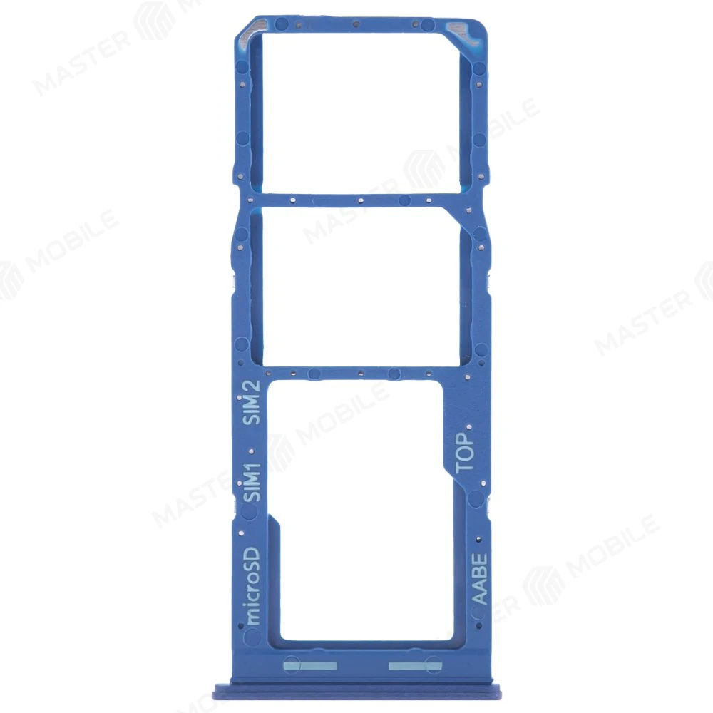 Держатель сим-карты для Samsung A022 Galaxy A02 (синий) фото №1