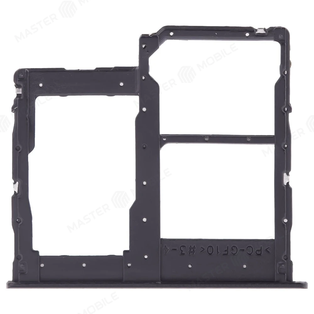 Держатель сим-карты для Samsung A013 Galaxy A01 Core (черный) фото №2