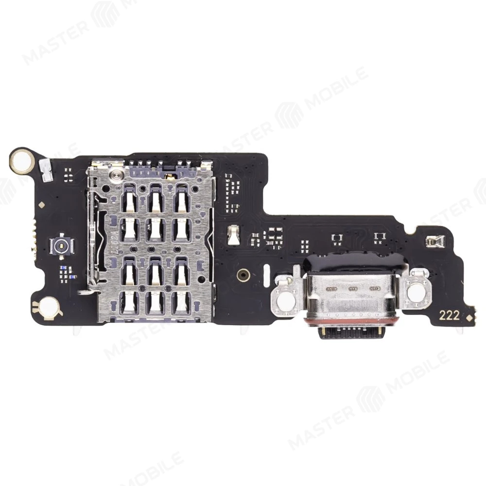 Нижняя плата для Realme 12 Pro (RMX3842) / 12 Pro+ (RMX3840) с комп. + разъем зарядки + микрофон + разъем SIM фото №2