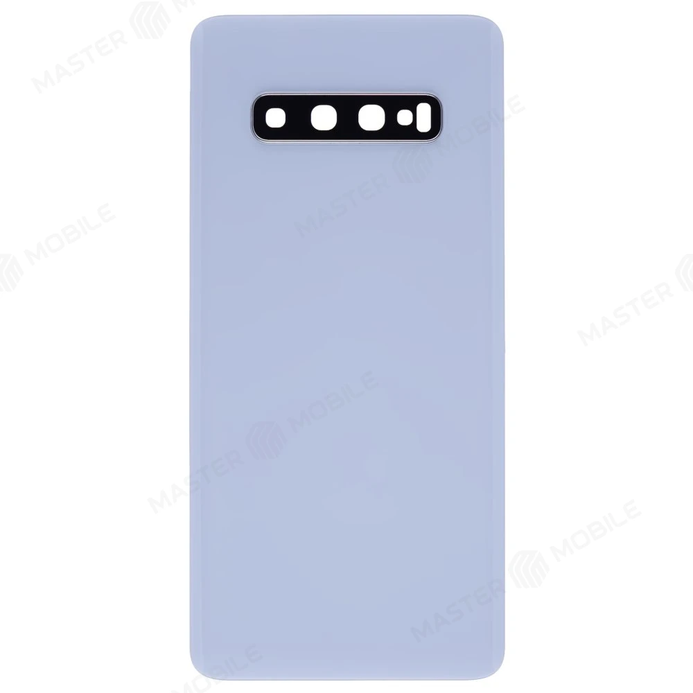 Задняя крышка для Samsung G975 Galaxy S10+ (белый) (в сборе со стеклом камеры) фото №1