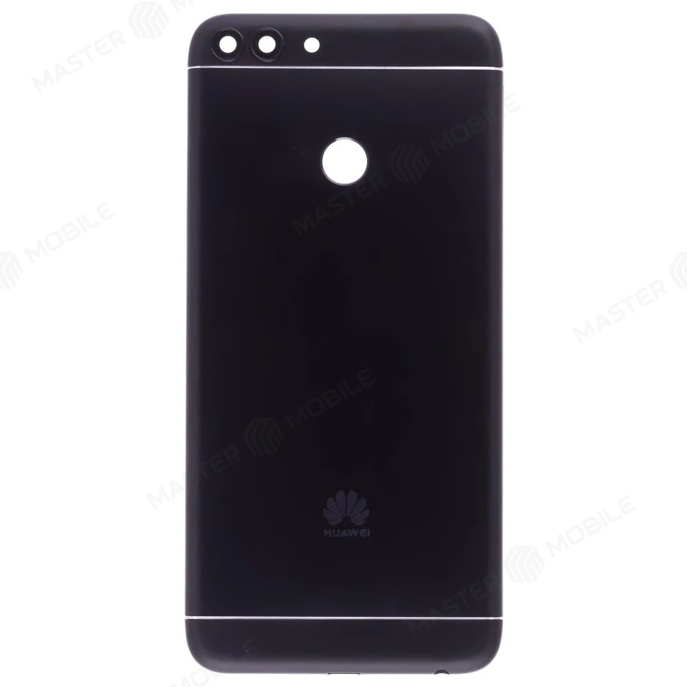 Задняя крышка для Huawei P Smart (FIG-LX1) (черный) (в сборе со стеклом камеры) фото №1