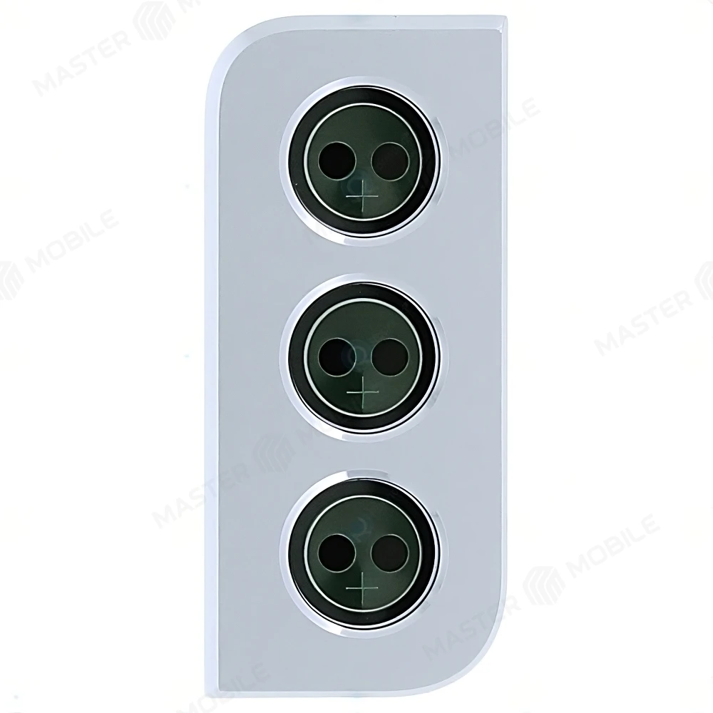 Стекло задней камеры для Samsung G996 Galaxy S21+ (в рамке) (серебристый) 