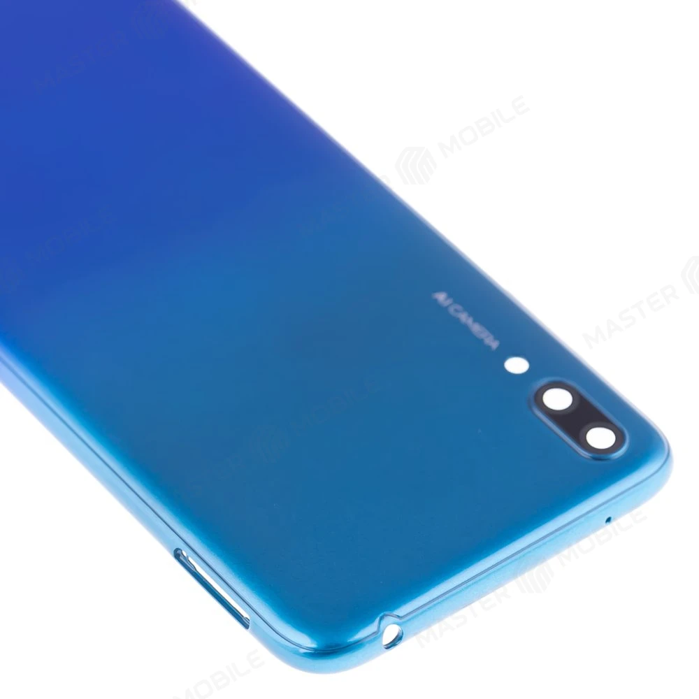 Задняя крышка для Huawei Y7 Pro 2019 (DUB-LX2) (синий) (в сборе со стеклом камеры) фото №3
