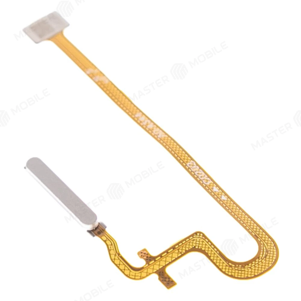 Шлейф для Realme 10 4G (RMX3630) с комп. + сканер отпечатка пальца (серебристый)  фото №3