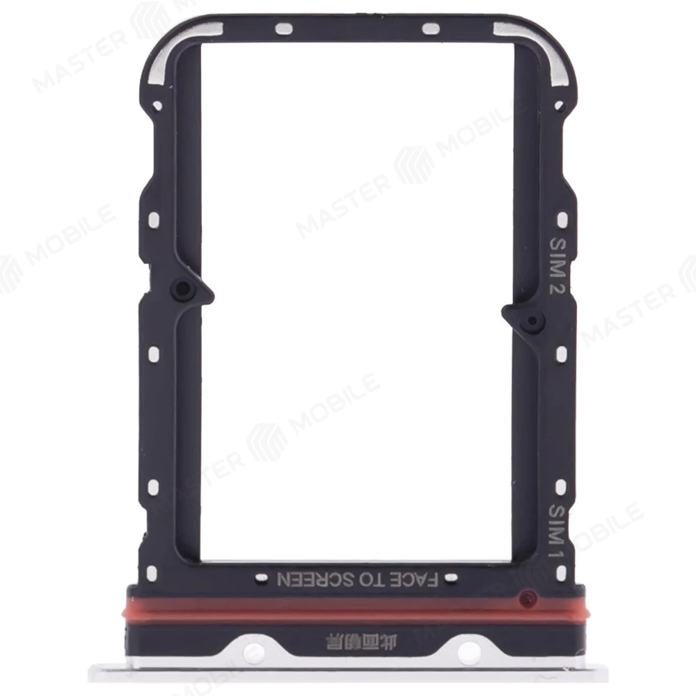 Держатель сим-карты для Xiaomi Mi Note 10 (M1910F4G) / Mi Note 10 Lite (M2002F4LG) / Mi Note 10 Pro (M1910F4S) (серебристый)  фото №1