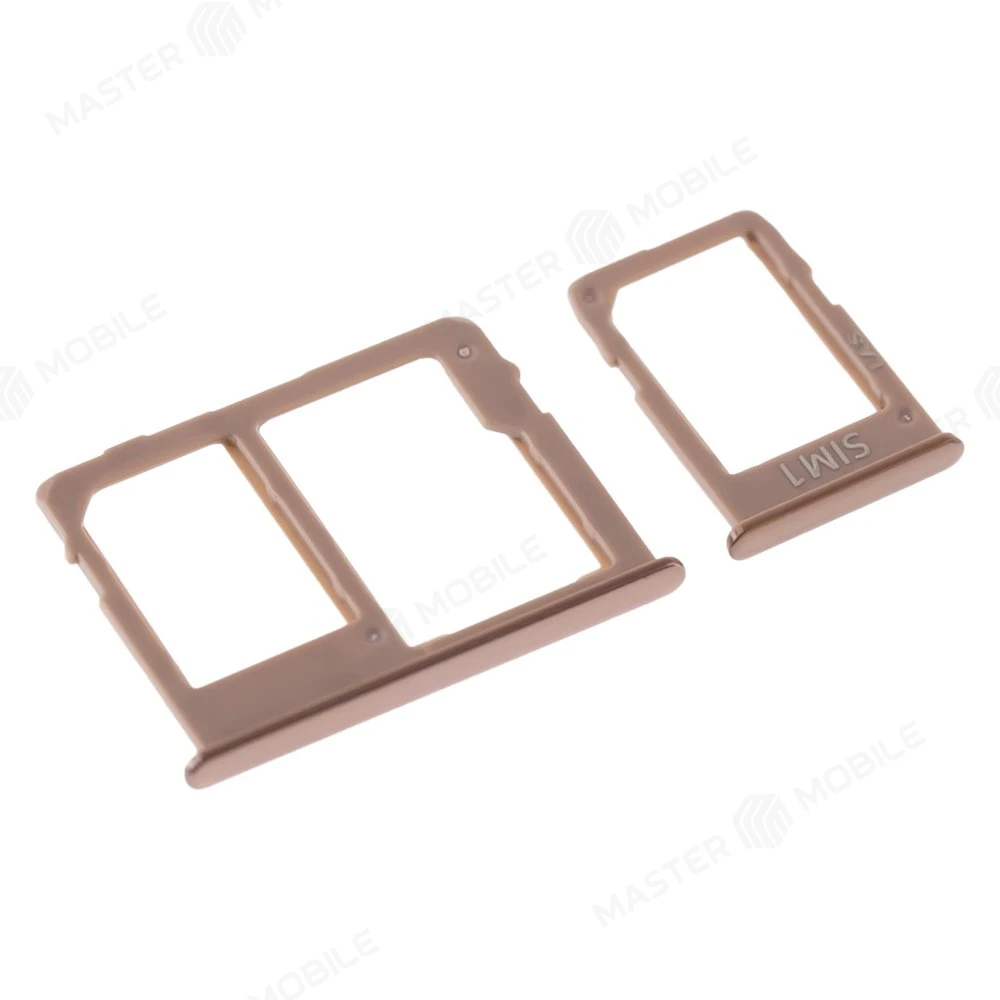 Держатель сим-карты для Samsung J415 Galaxy J4+ (2018) / J610 Galaxy J6+ (2018) (золотистый) фото №3