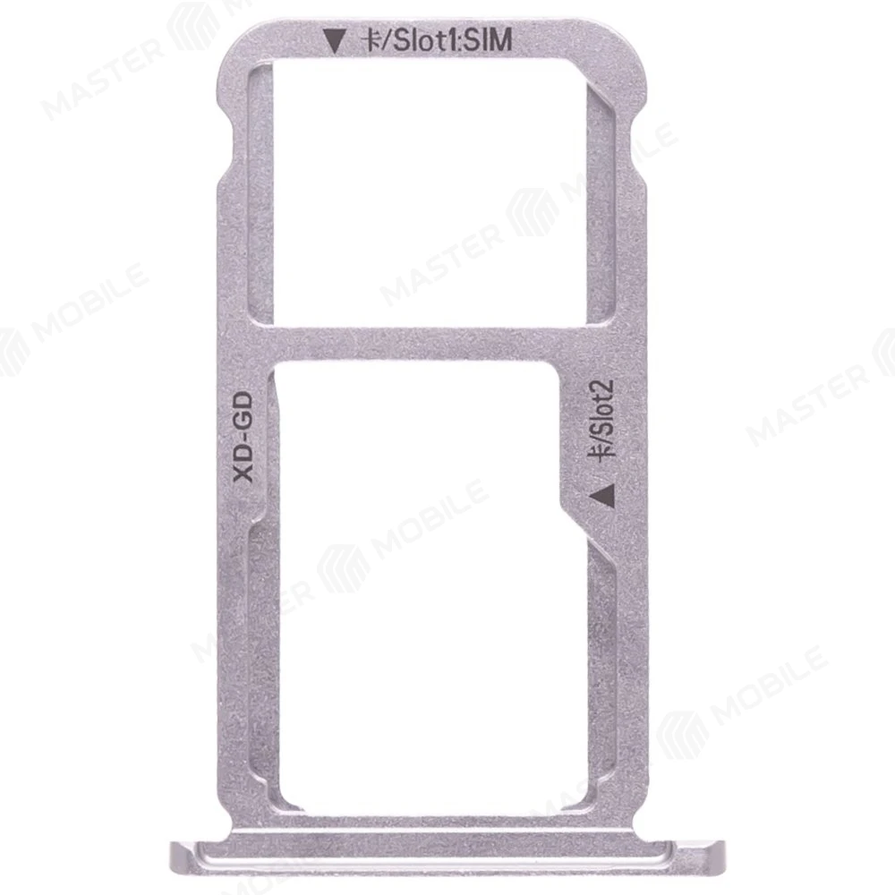 Держатель сим-карты для Huawei Honor 6X (BLN-L21) / GR5 2017 (BLL-L23) (серебристый) фото №1