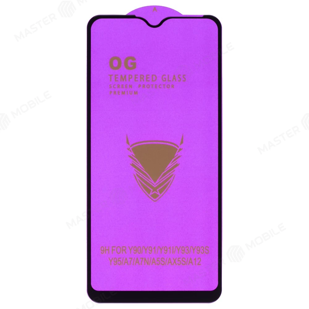 Защитное стекло OG Glass (3 в 1) для Vivo Y90 (1823) / Y91 (1814) / Y93 (1815) / Y95 (1807) / OPPO A5s (CPH1909) (черный) фото №1